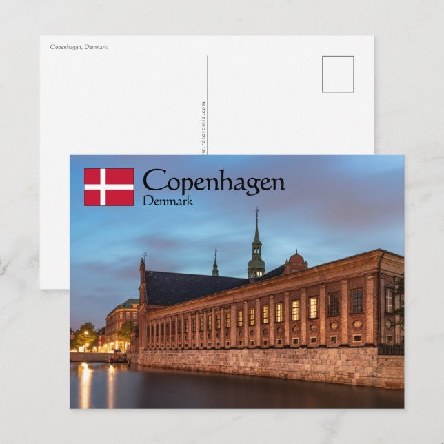 Postal Copenhague Dinamarca (Anverso / Reverso)