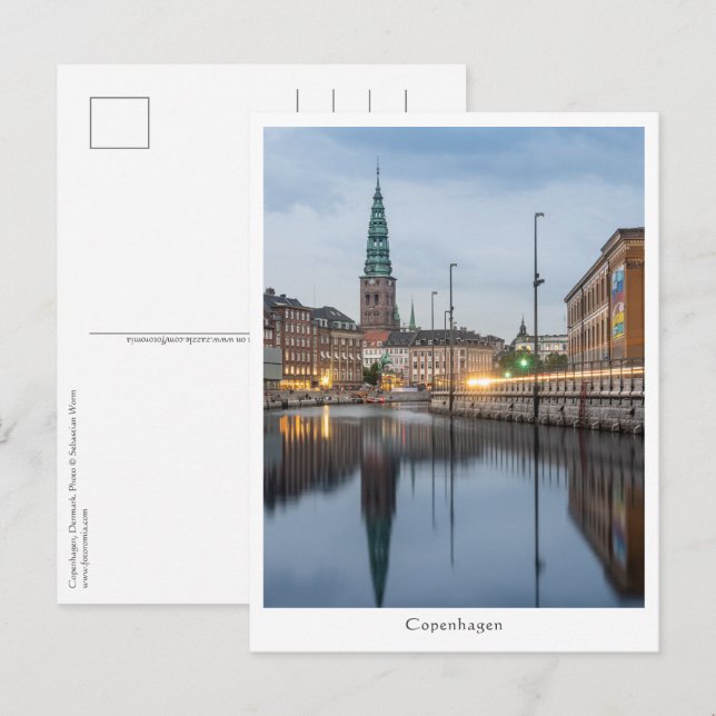 Postal Copenhague Dinamarca (Anverso / Reverso)