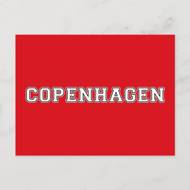 Postal Copenhague Dinamarca (Anverso)