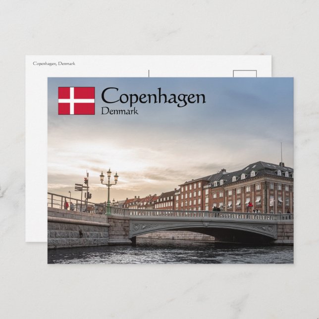 Postal Copenhague Dinamarca (Anverso / Reverso)
