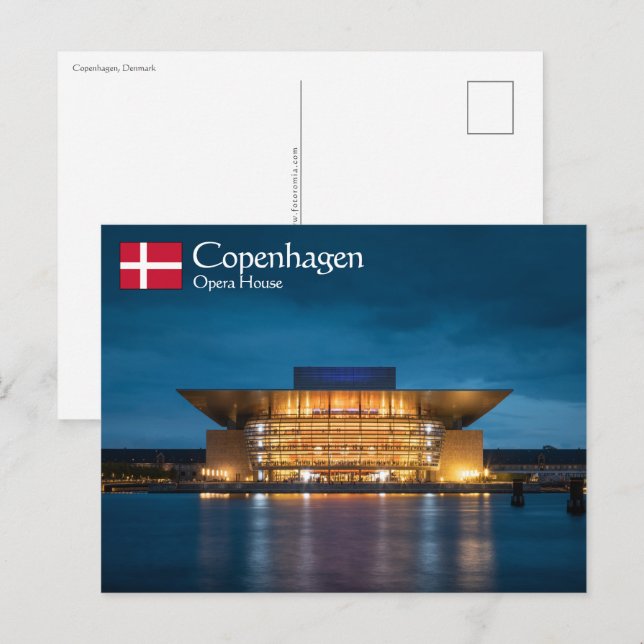 Postal Copenhague Dinamarca (Anverso / Reverso)