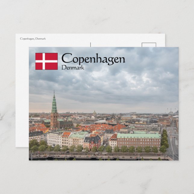 Postal Copenhague Dinamarca (Anverso / Reverso)