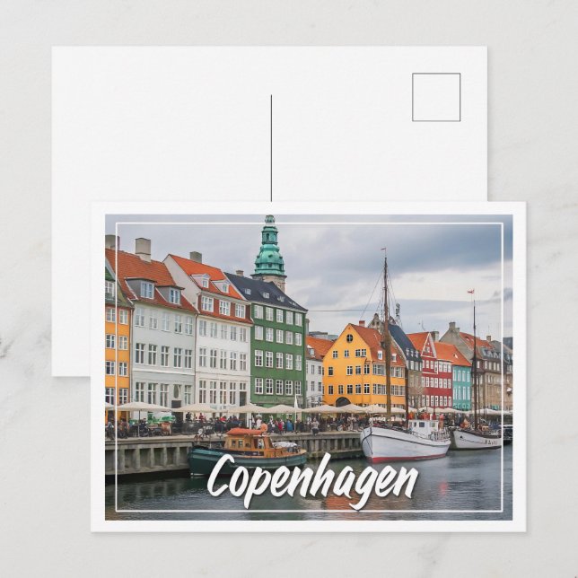 Postal Copenhague, Dinamarca - Escandinavo encantador (Anverso / Reverso)