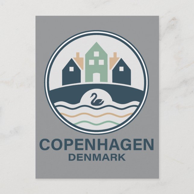 Postal Copenhague Dinamarca Europa (Anverso)