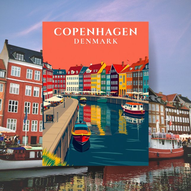 Postal Copenhague Dinamarca Nyhavn Canal Europe Travel (Copenhagen Denmark Nyhavn Canal Europe Travel Postcard)