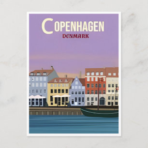 Postal Copenhague Dinamarca Viajes Viaje Vieja ciudad eur
