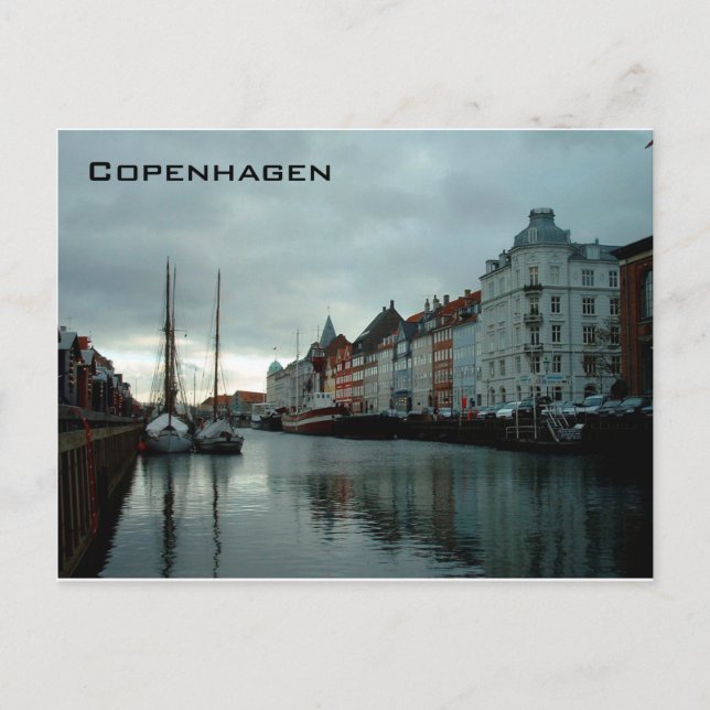 Postal Copenhague - Nuevo Haven (Anverso)