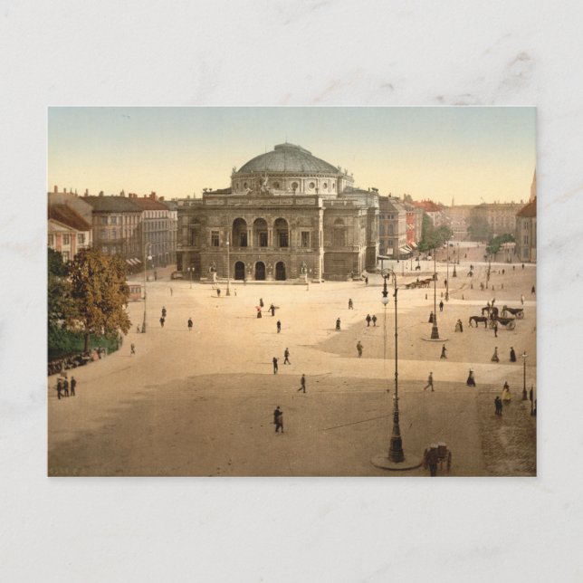 Postal Copenhague - Teatro Real, Dinamarca (Anverso)