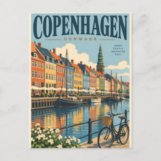 Postal Copenhague vintage Dinamarca