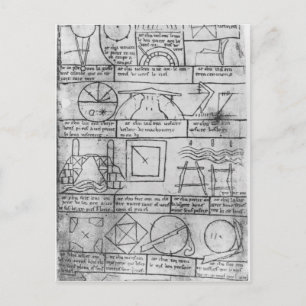 Postal Copia de facsímil de figuras geométricas