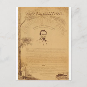 Postal [Copia de la Proclamación de Emancipación. Copiar