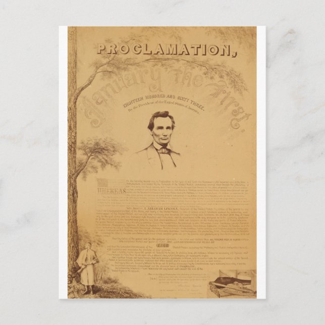 Postal [Copia de la Proclamación de Emancipación. Copiar (Anverso)