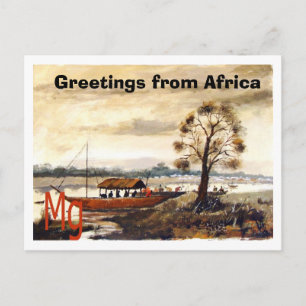 Postal Copia de PINTURA 7, Saludos desde África