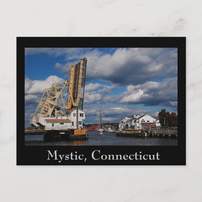 Postal copia mística de 2009, Mystic, Connecticut (Anverso)