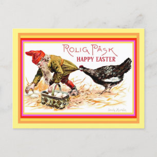 Postal Copias de la novela inglesa noruega Happy Easter G
