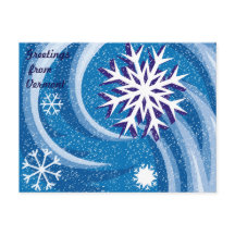 Copingos de nieve en el viento -