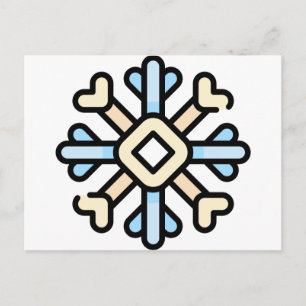 Postal copo de nieve