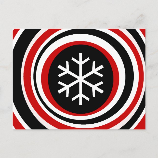 Postal Copo de nieve (Anverso)