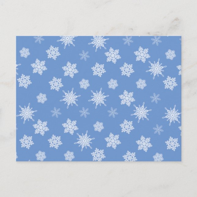 Postal Copos de nieve (Anverso)