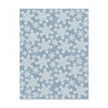 copos de nieve blancos en azul