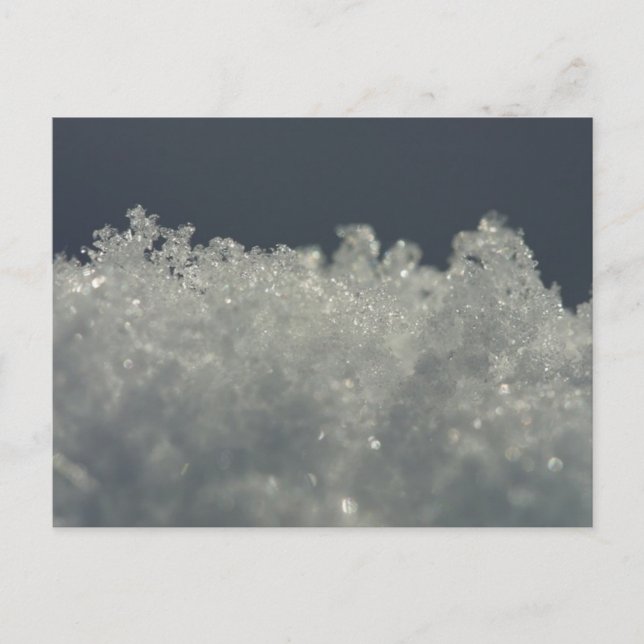 Postal Copos de nieve cerca (Anverso)