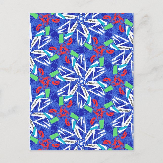 Postal Copos de nieve de С (Anverso)