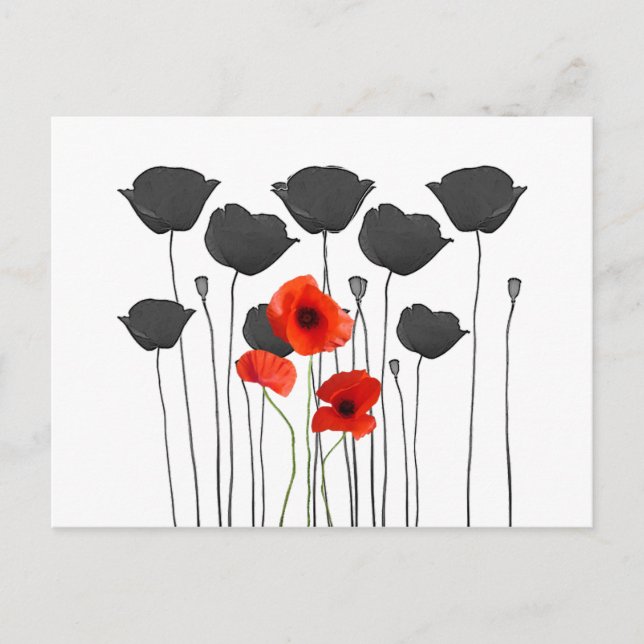 Postal coquelicot (Anverso)