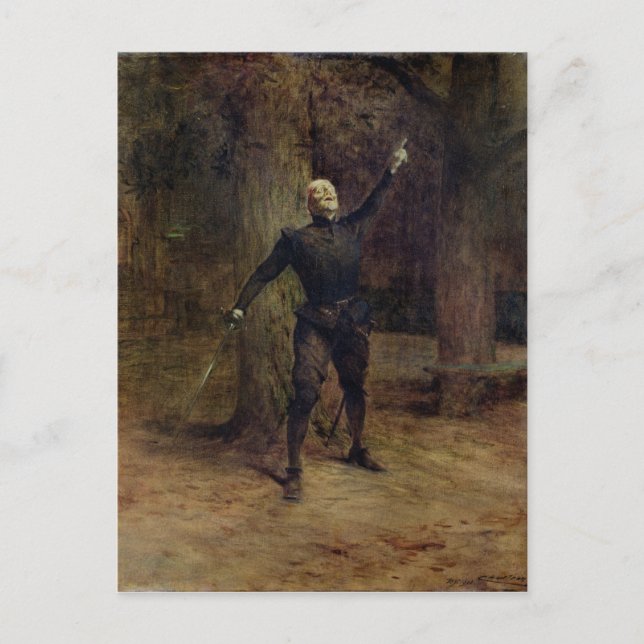 Postal Coquelin constante como Cyrano de Bergerac (Anverso)