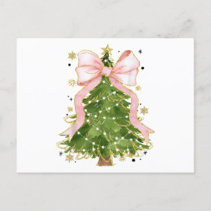 Postal Coquette Bow Christmas Tree Holiday Outfit W