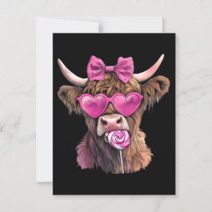 Postal Coquette Highland Cow Bubblegum 2025