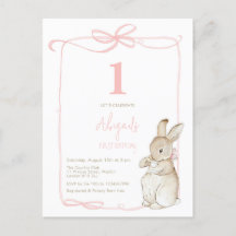 Coquette Pink Peter the Rabbit Girl Primer cumplea