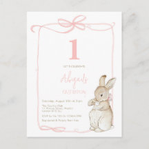 Coquette Pink Peter the Rabbit Girl Primer cumplea