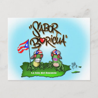 Postal "Coqui" de Sabor Boricua