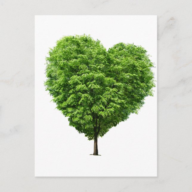 Postal coração ecologico (Anverso)