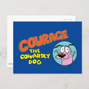 Postal Coraje al perro cobarde   Mostrar logotipo