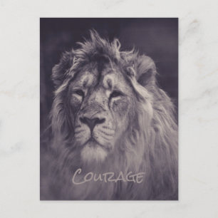 Postal Coraje de León Rey de la Selva