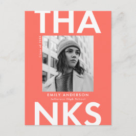 Postal Coral | Audaz Graduación De Foto Graduada Gracias