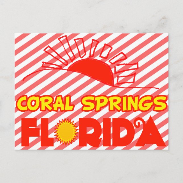 Postal Coral Springs, Florida (Anverso)