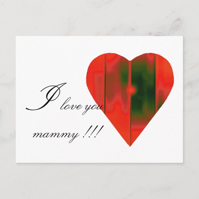 Postal corazón (Anverso)