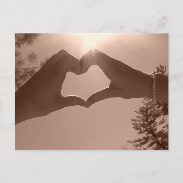 Postal corazón (Anverso)