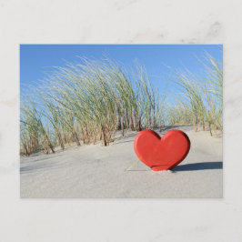 Postal Corazón a la playa