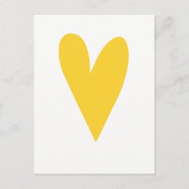 Postal Corazón amarillo |Chin up butcup | Motivación