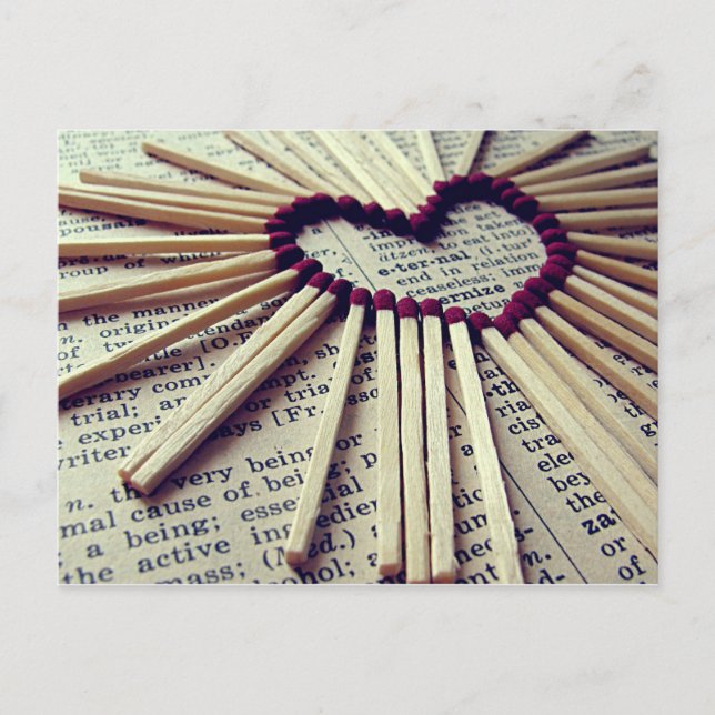 Postal Corazón Amor Eterno (Anverso)