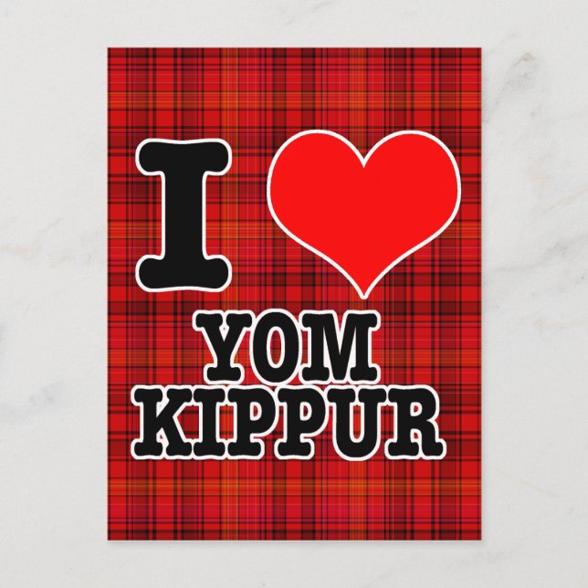 POSTAL CORAZÓN (AMOR) YOM KIPPUR (Anverso)