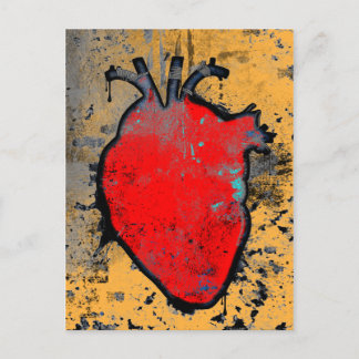 Postal corazón anatómico