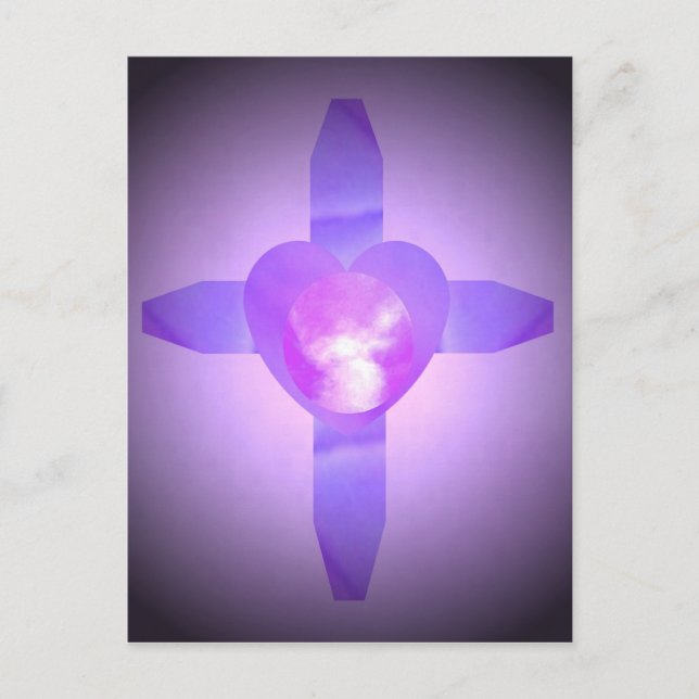 Postal Corazón Angélico (Anverso)