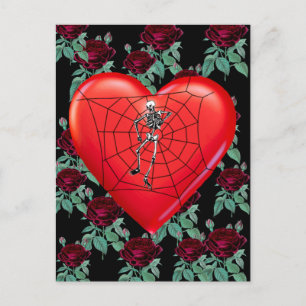 Postal Corazón araña