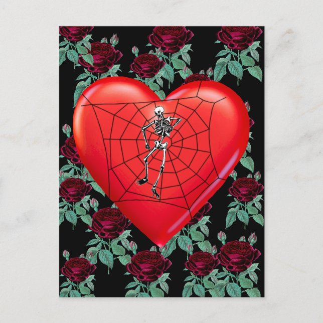 Postal Corazón araña (Anverso)