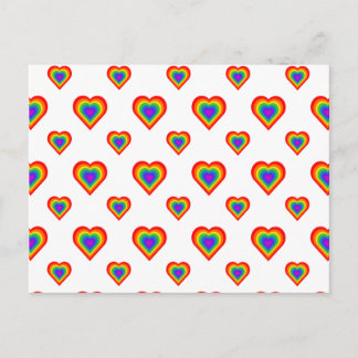 Postal Corazón arcoiris