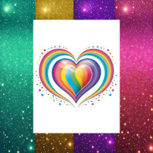 Corazón arcoiris, LGBTQ, Postcross